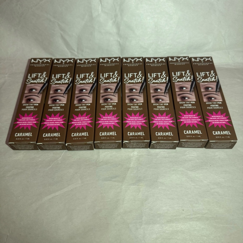 8 x NYX lift & snatch brow tint pen